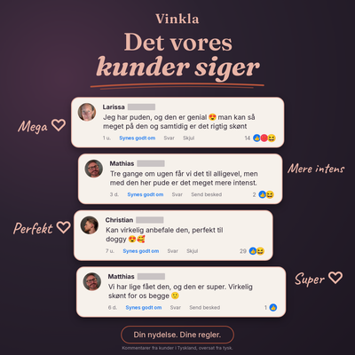 Det vores kunder siger om Vinkla